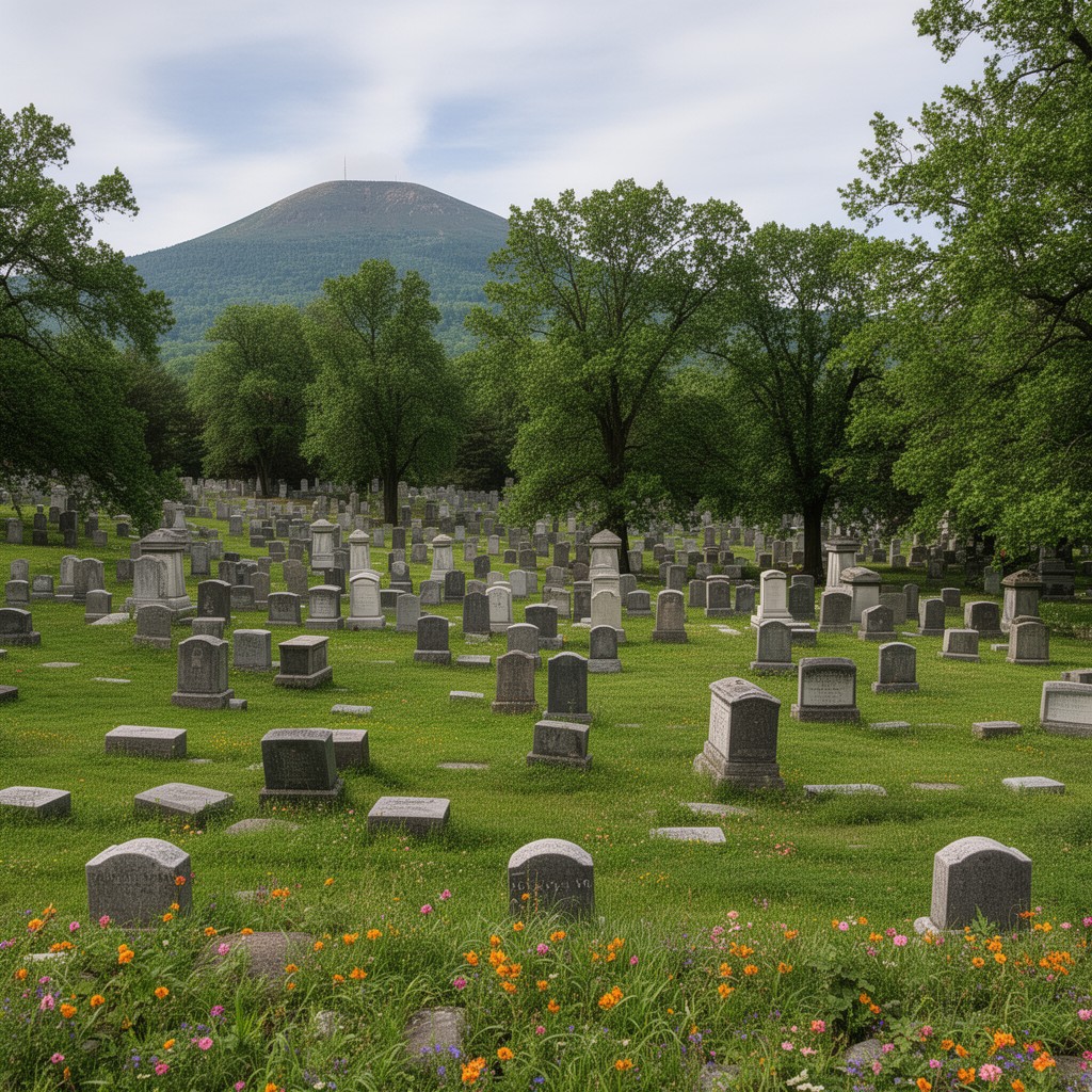AI-generated illustration of Mount Hope Cemetery, Rochester, New York