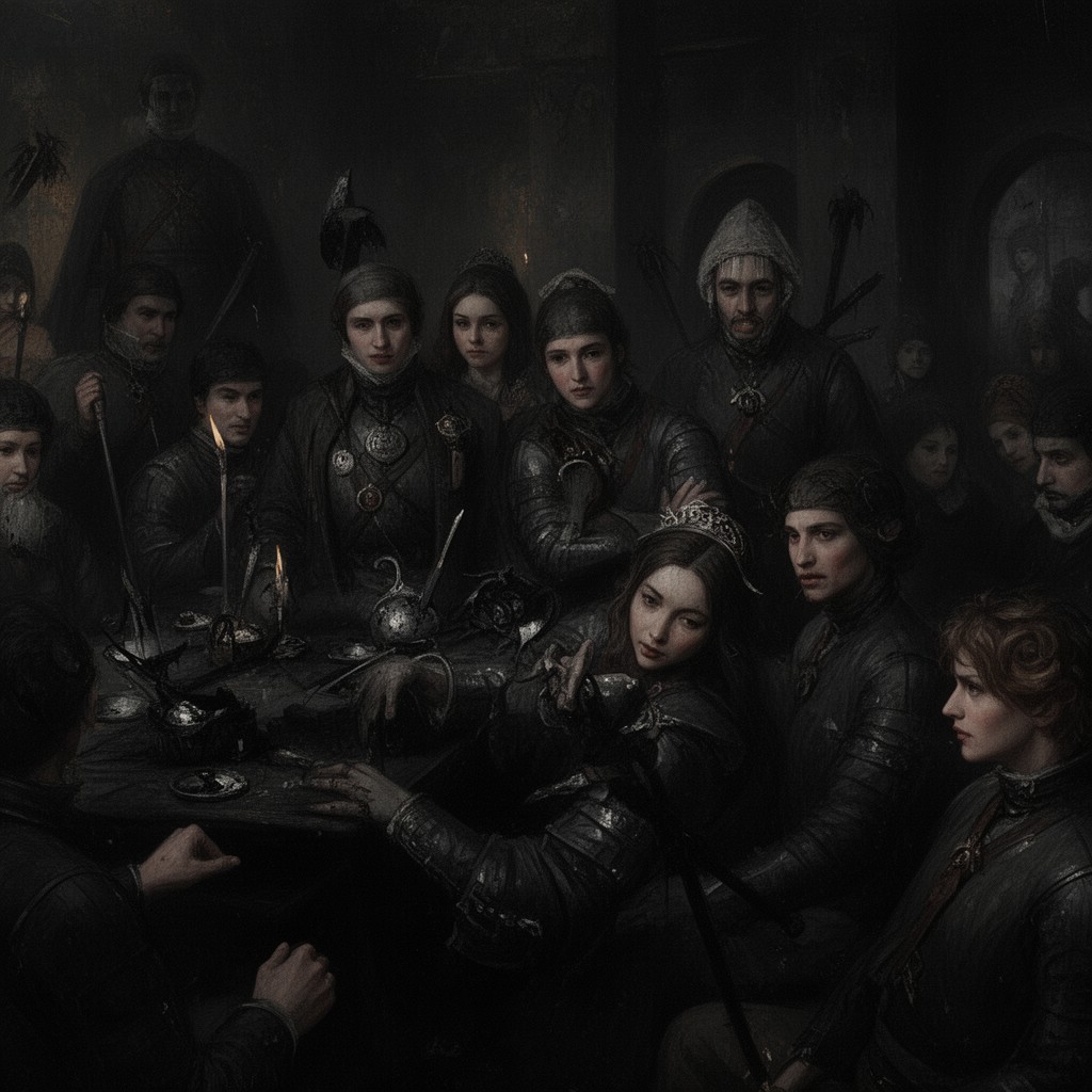 AI-generated illustration of Black Dinner