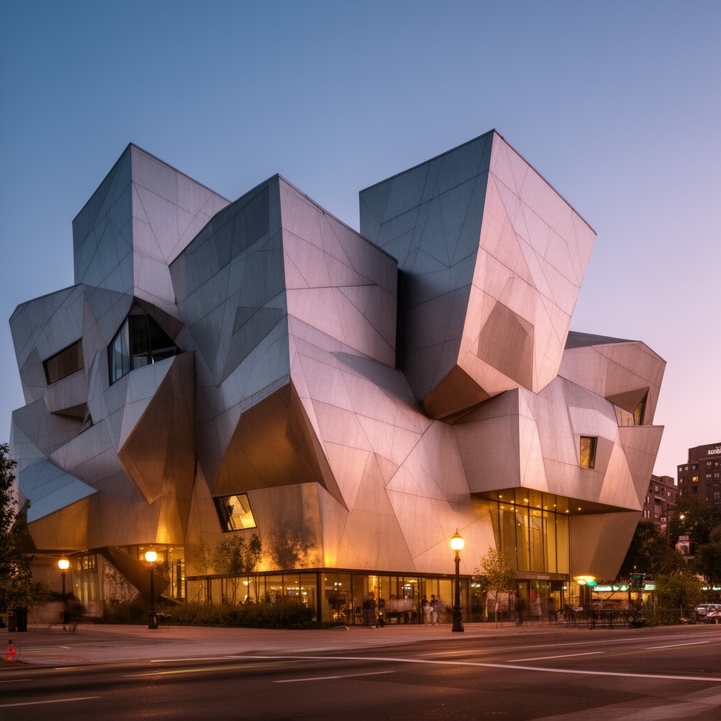 AI-generated illustration of Denver Art Museum