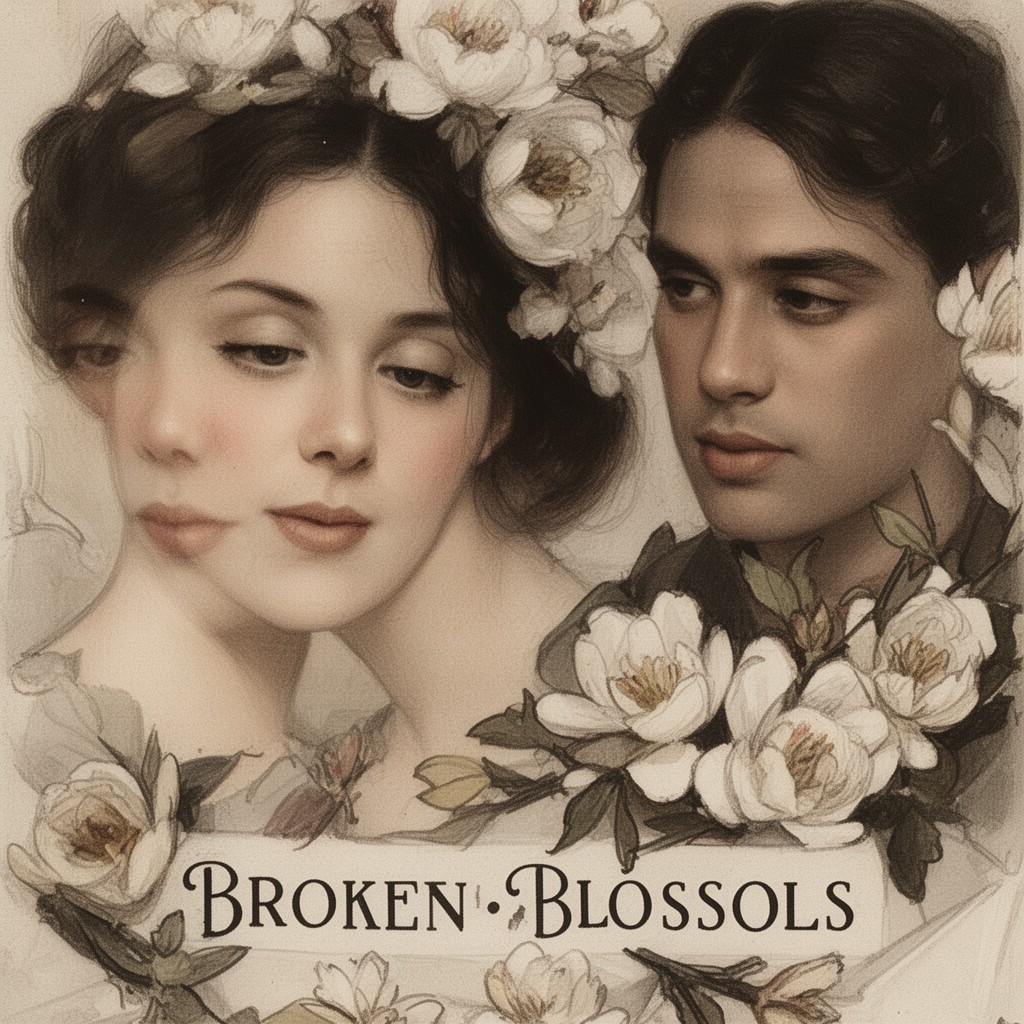 AI-generated illustration of Broken Blossoms