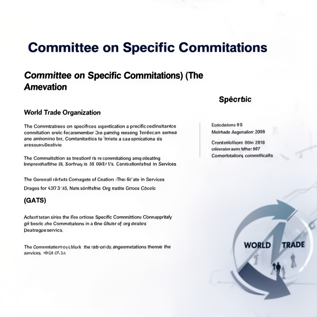 AI-generated illustration of Committee on Specific Commitments