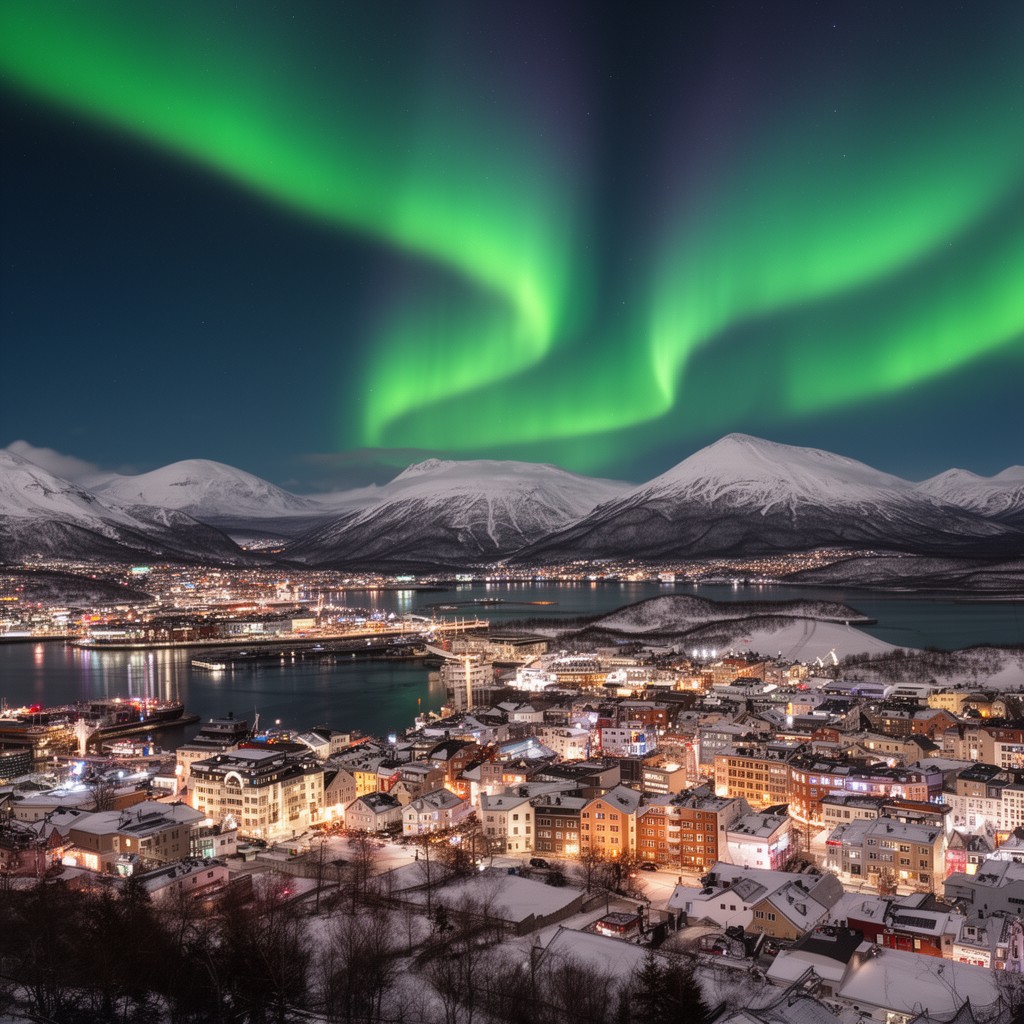 AI-generated illustration of Tromsø