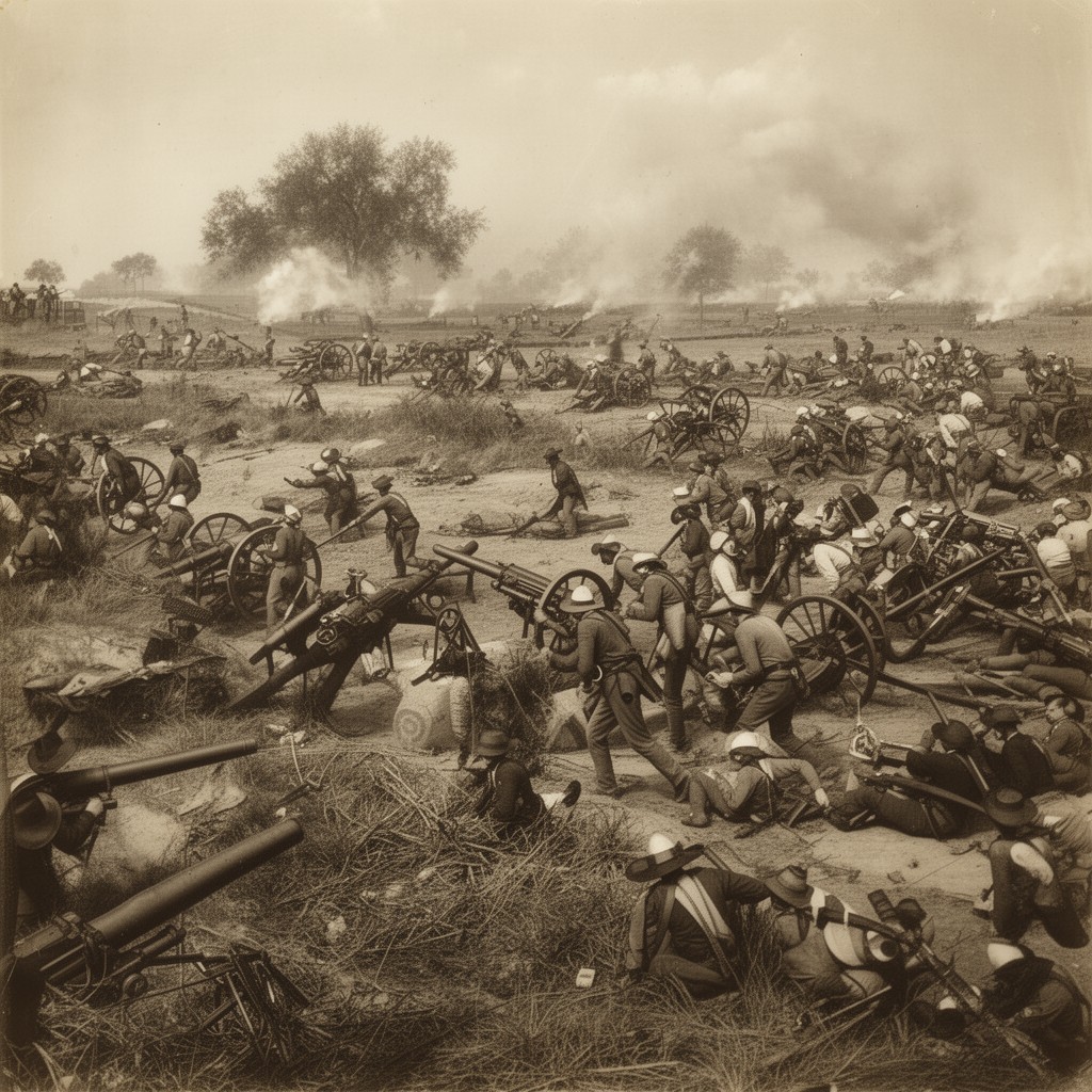 AI-generated illustration of Battle of Palo Alto
