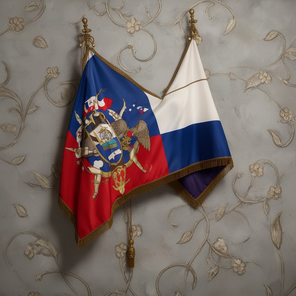 AI-generated illustration of presidential standard of Chile