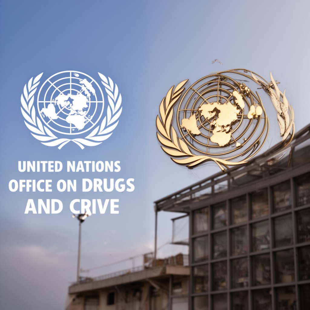 AI-generated illustration of United Nations Office on Drugs and Crime