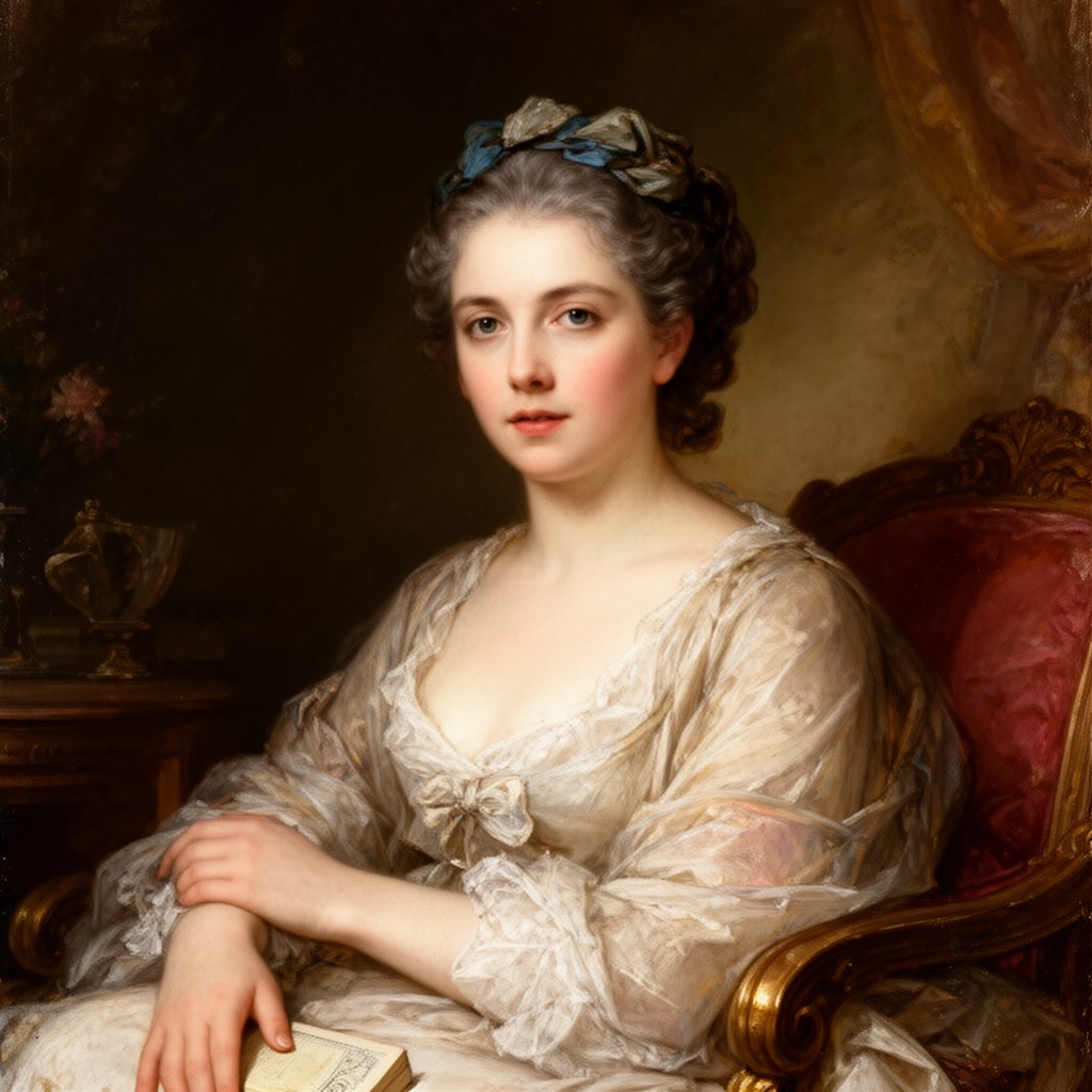 AI-generated illustration of Frances Burney