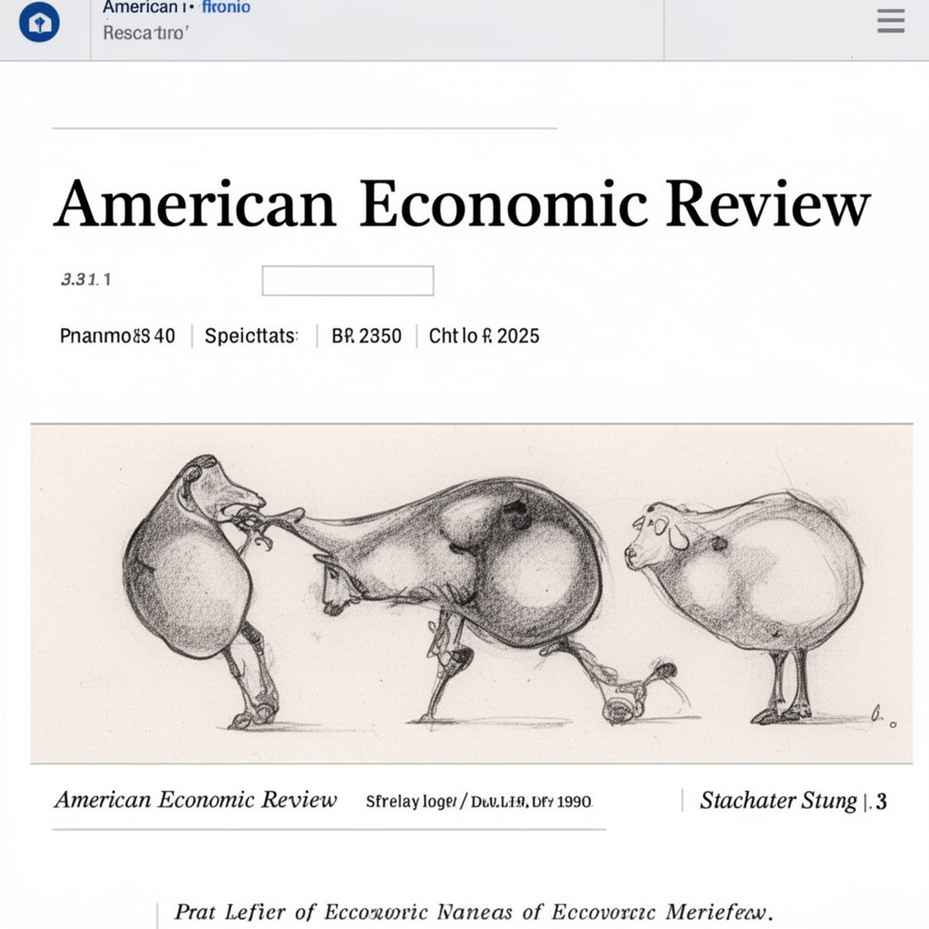 AI-generated illustration of American Economic Review