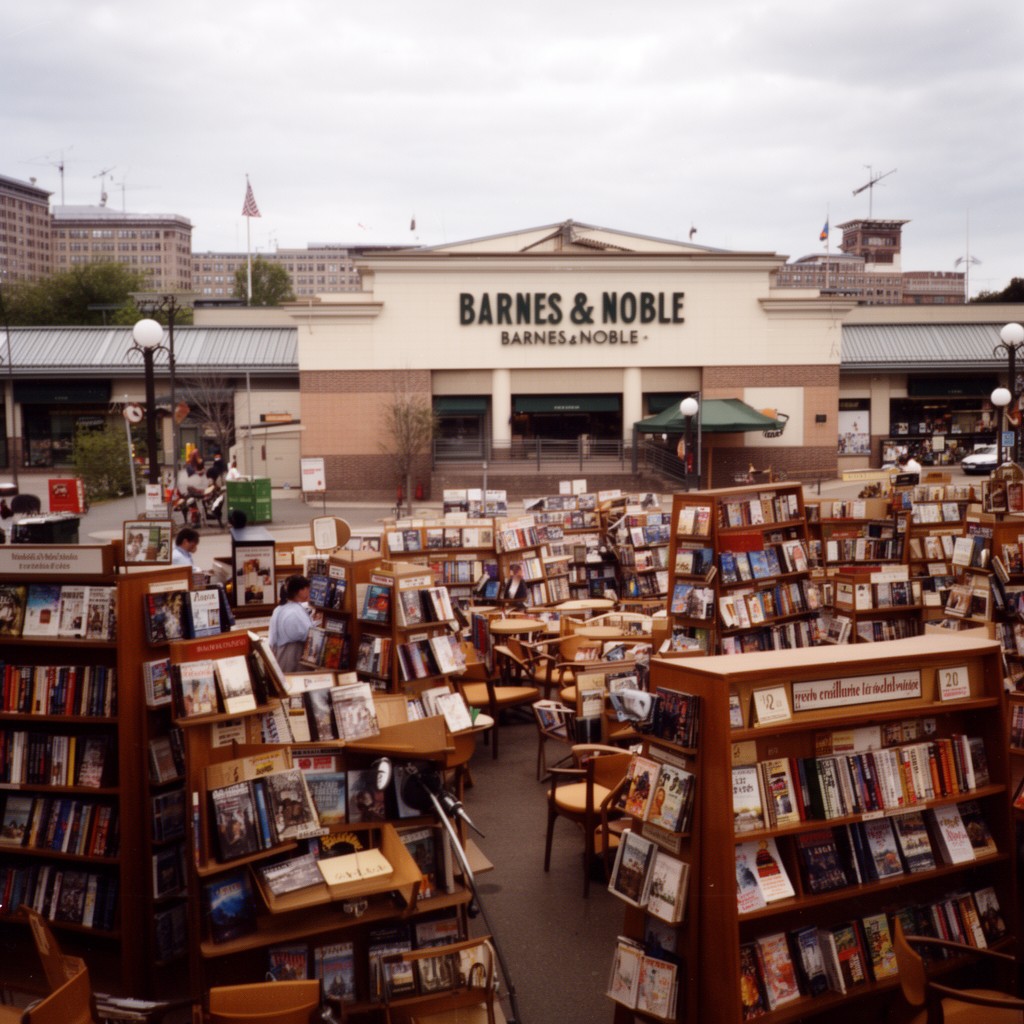 AI-generated illustration of Barnes & Noble