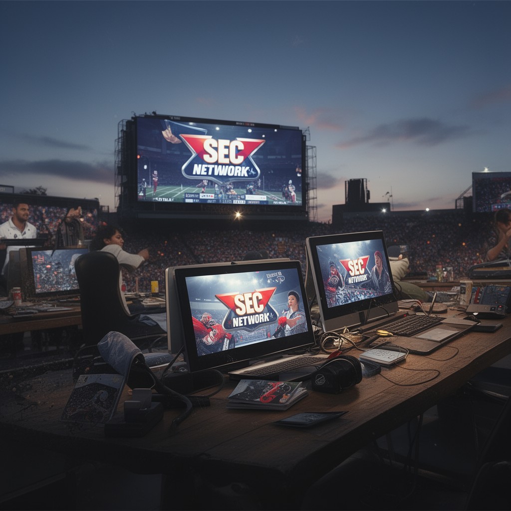 AI-generated illustration of SEC Network
