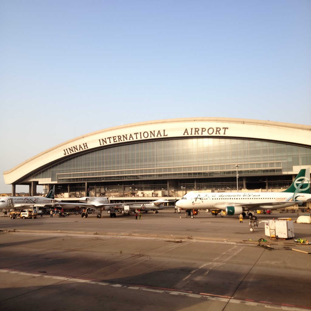 AI-generated illustration of Jinnah International Airport