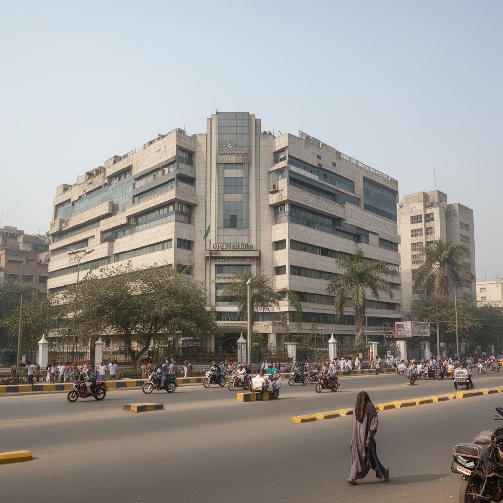 AI-generated illustration of Karachi Metropolitan Corporation