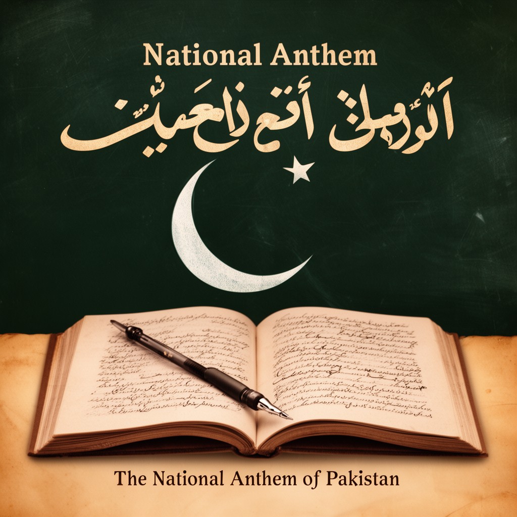 AI-generated illustration of National Anthem of Pakistan