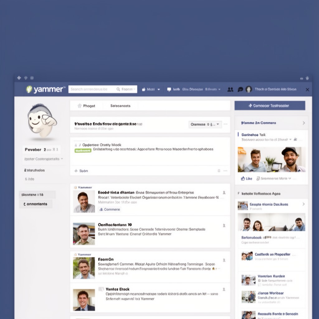 AI-generated illustration of Yammer