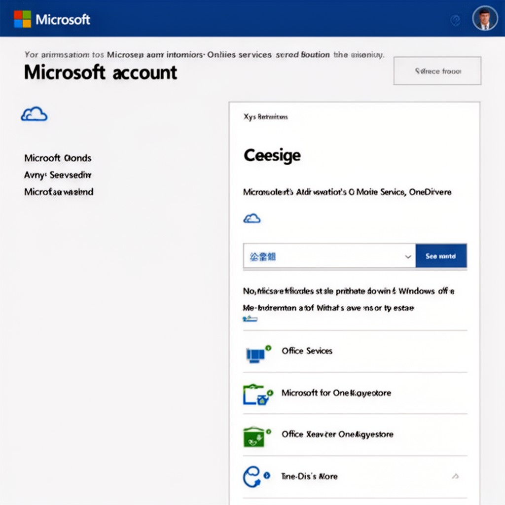 AI-generated illustration of Microsoft account