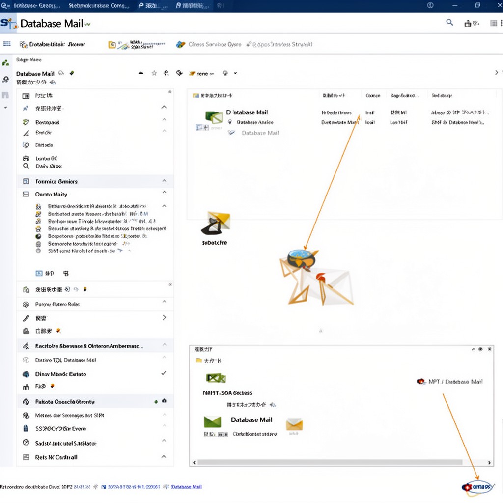 AI-generated illustration of Database Mail