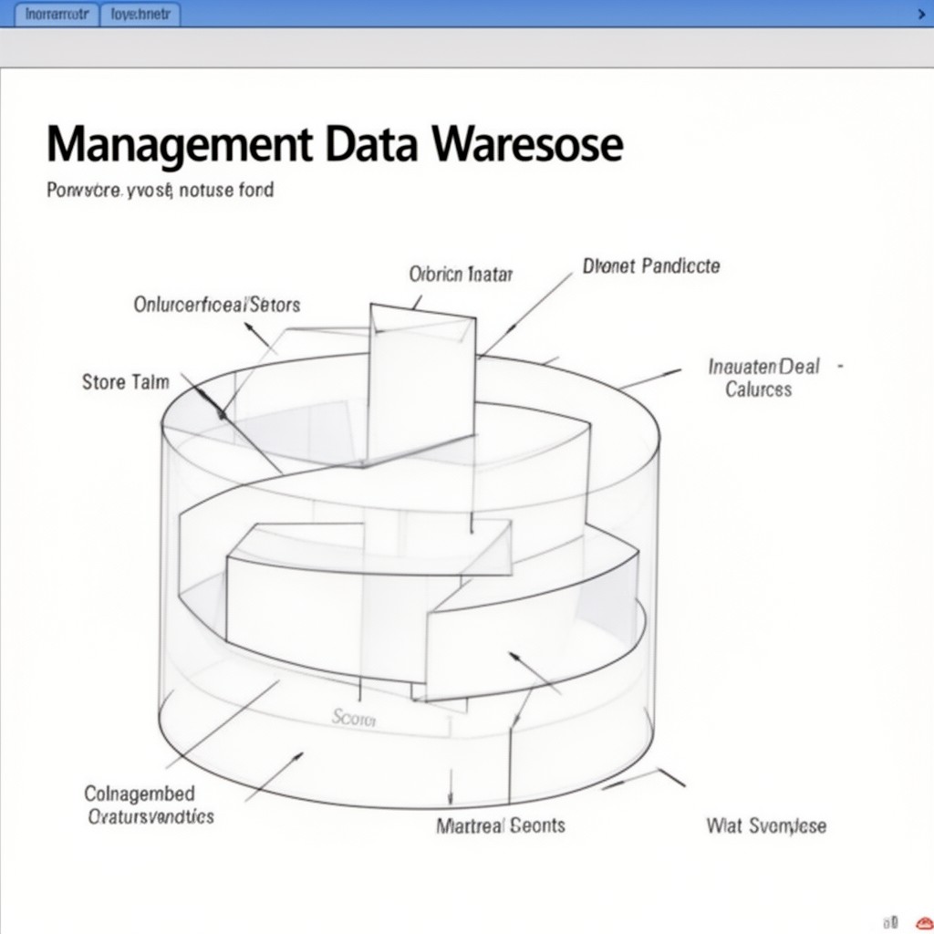 AI-generated illustration of Management Data Warehouse