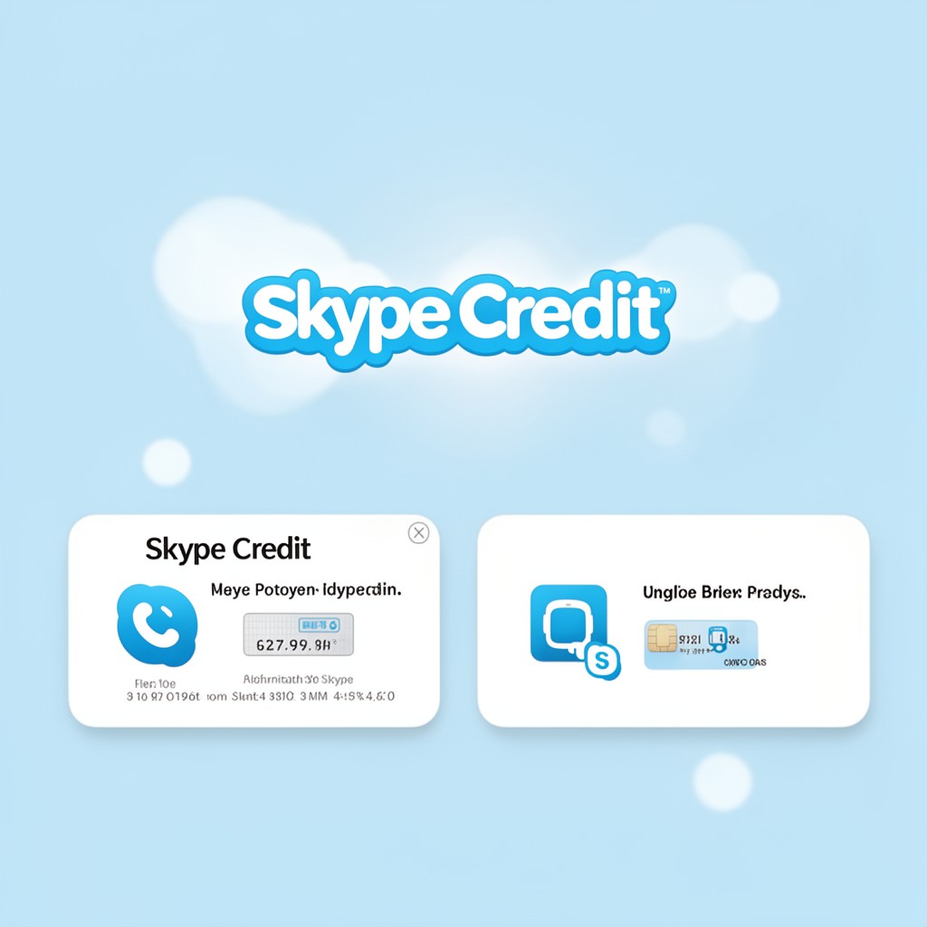 AI-generated illustration of Skype Credit