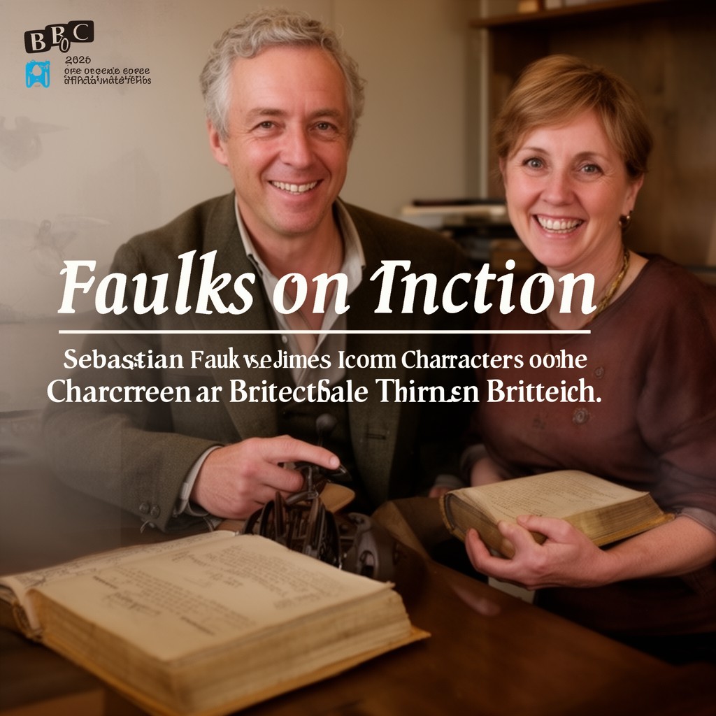 AI-generated illustration of BBC television series Faulks on Fiction