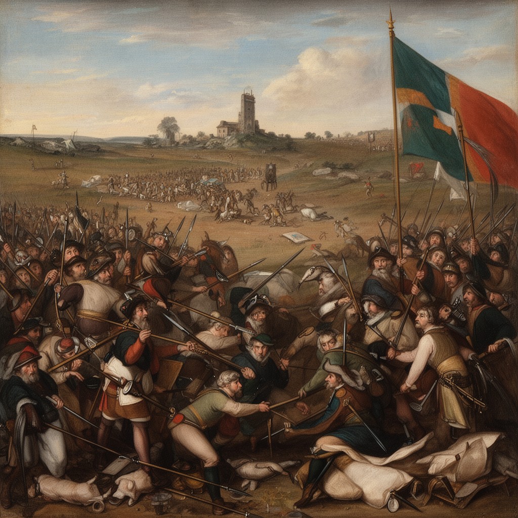 AI-generated illustration of Battle of Benburb