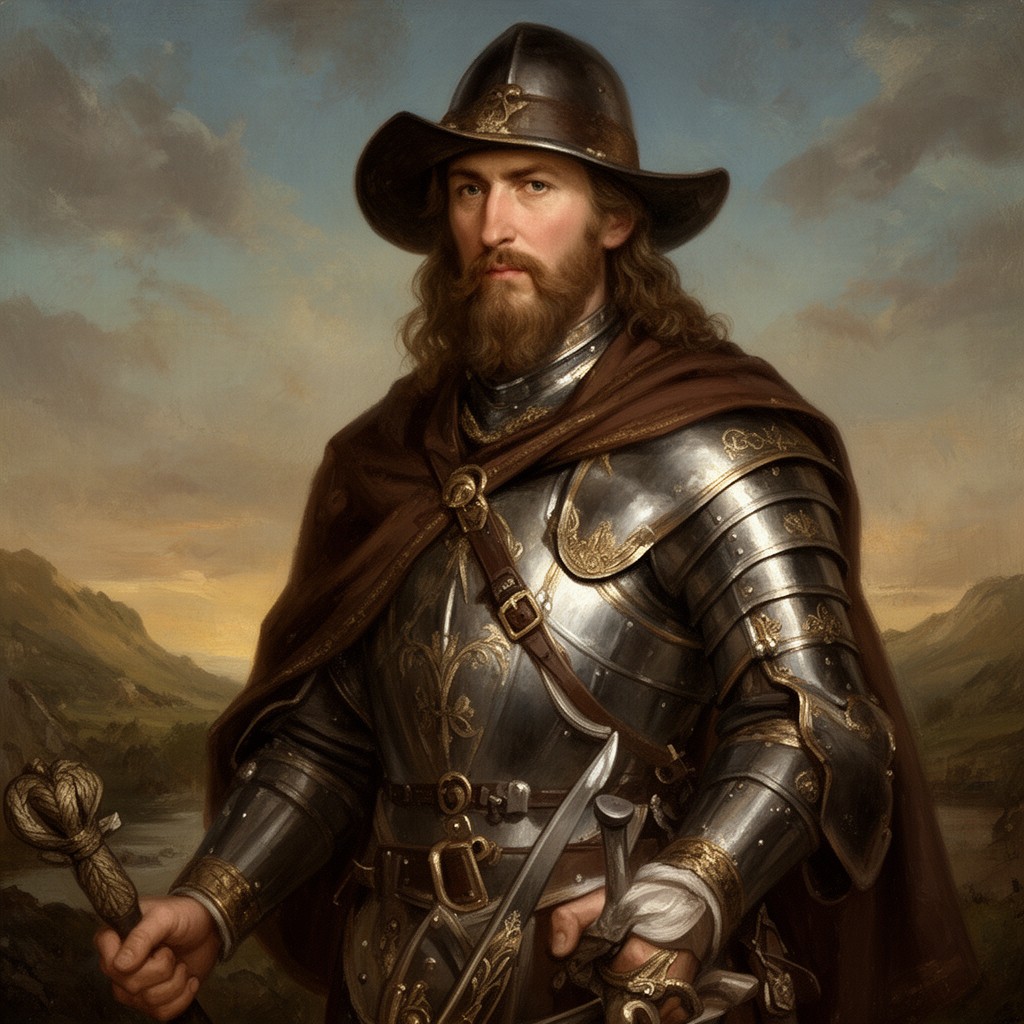 AI-generated illustration of Owen Roe O'Neill