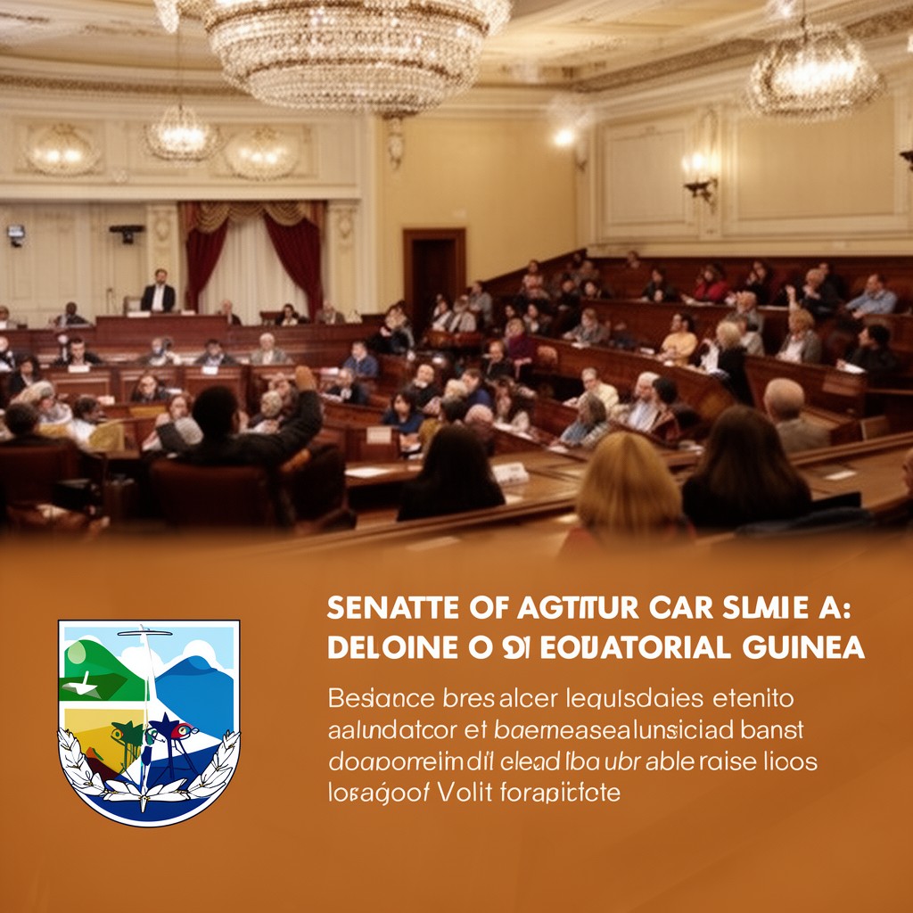 AI-generated illustration of Senate of Equatorial Guinea