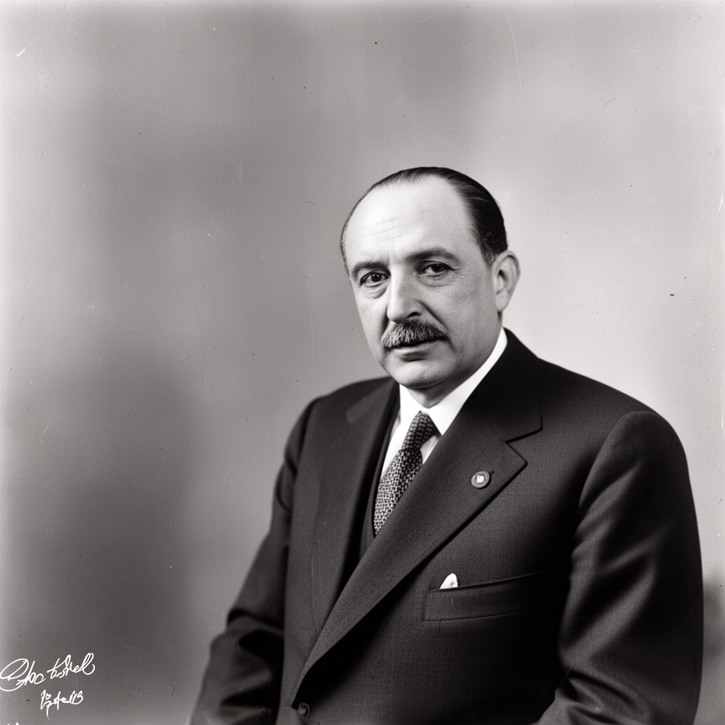 AI-generated illustration of António de Oliveira Salazar