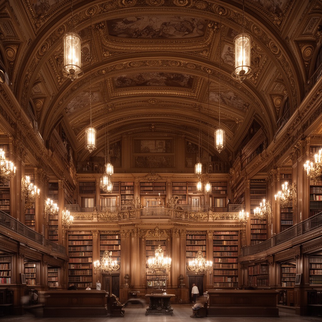 AI-generated illustration of Morgan Library & Museum (original building)