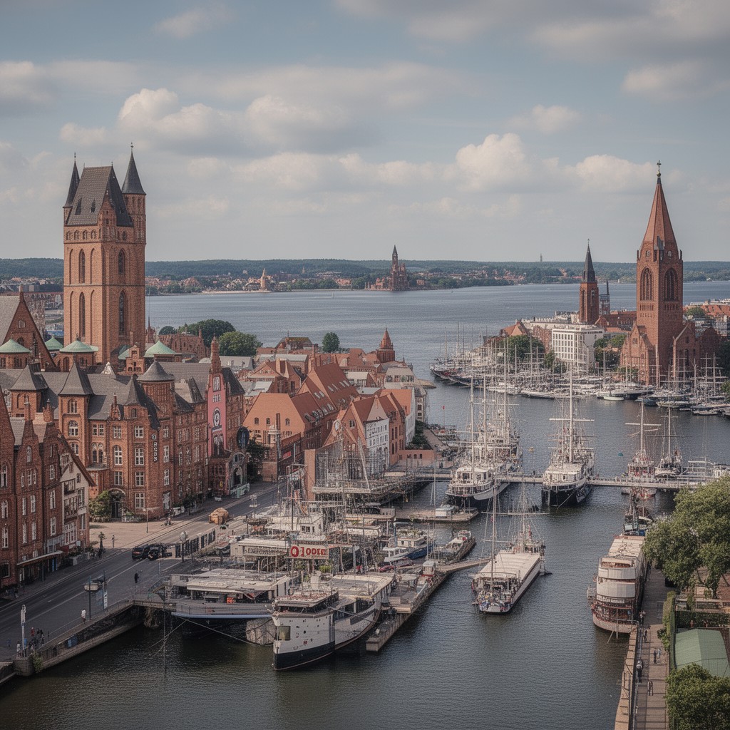 AI-generated illustration of Rostock
