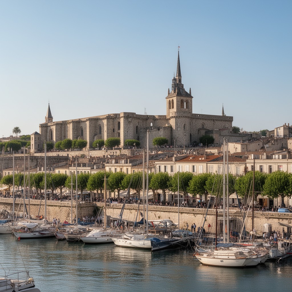 AI-generated illustration of La Rochelle