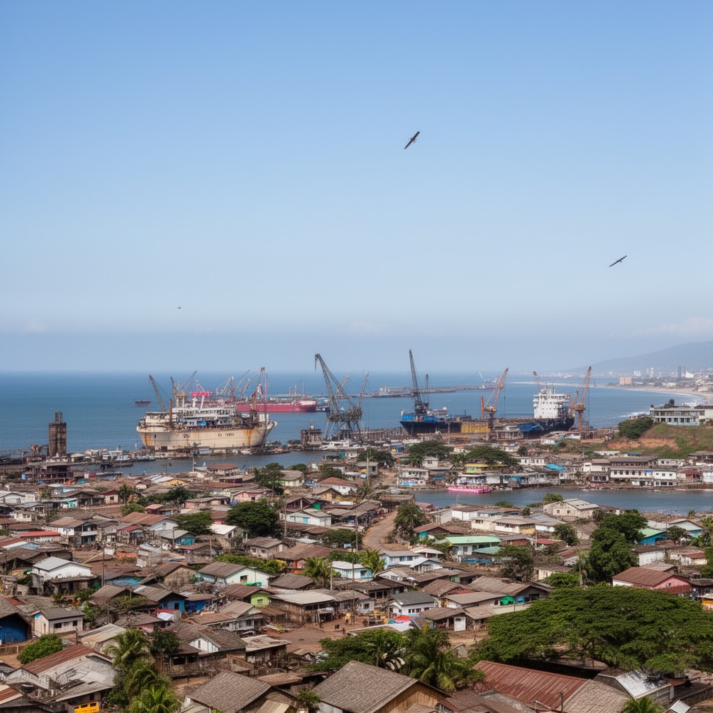 AI-generated illustration of Muanda, Democratic Republic of the Congo