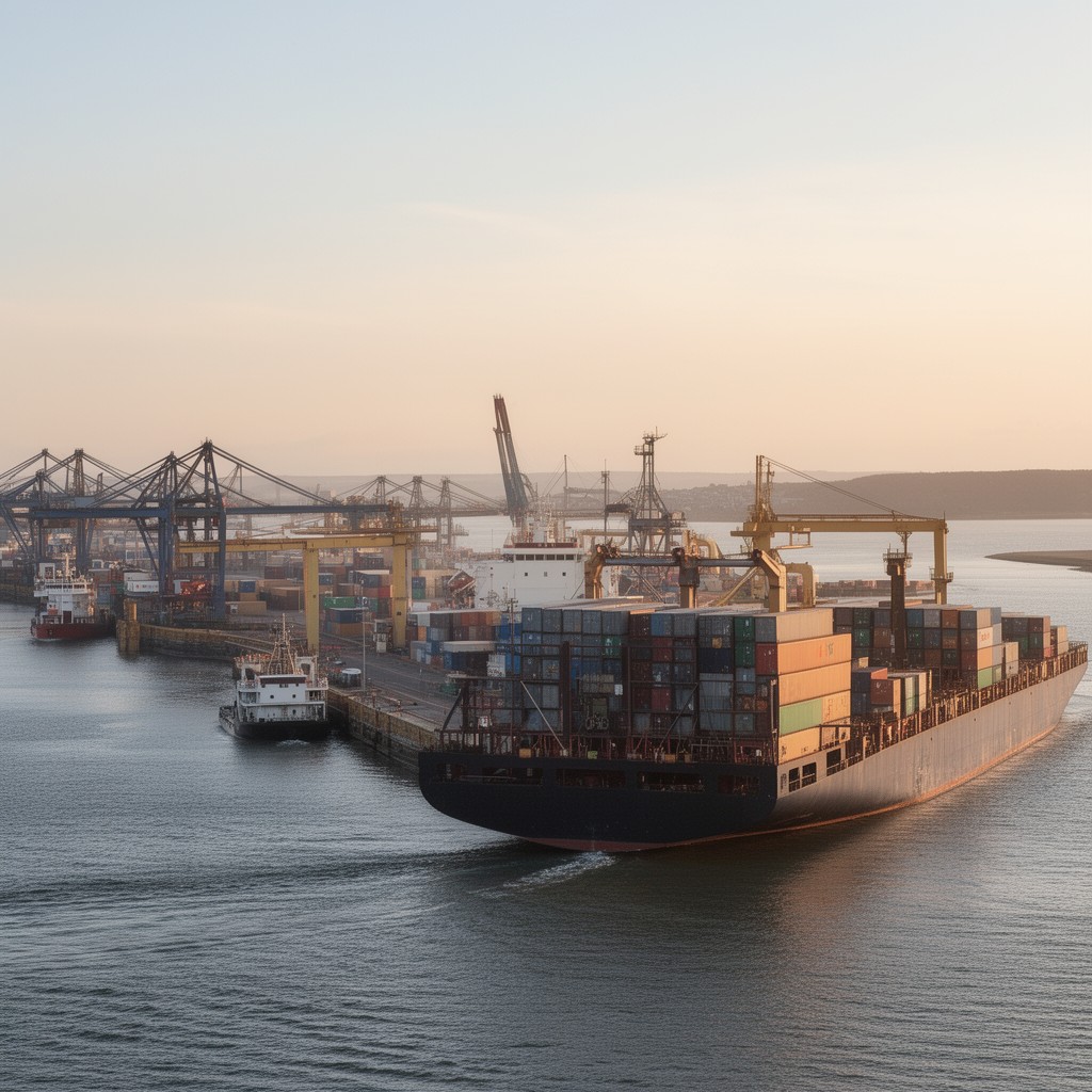 AI-generated illustration of Sheerness Port