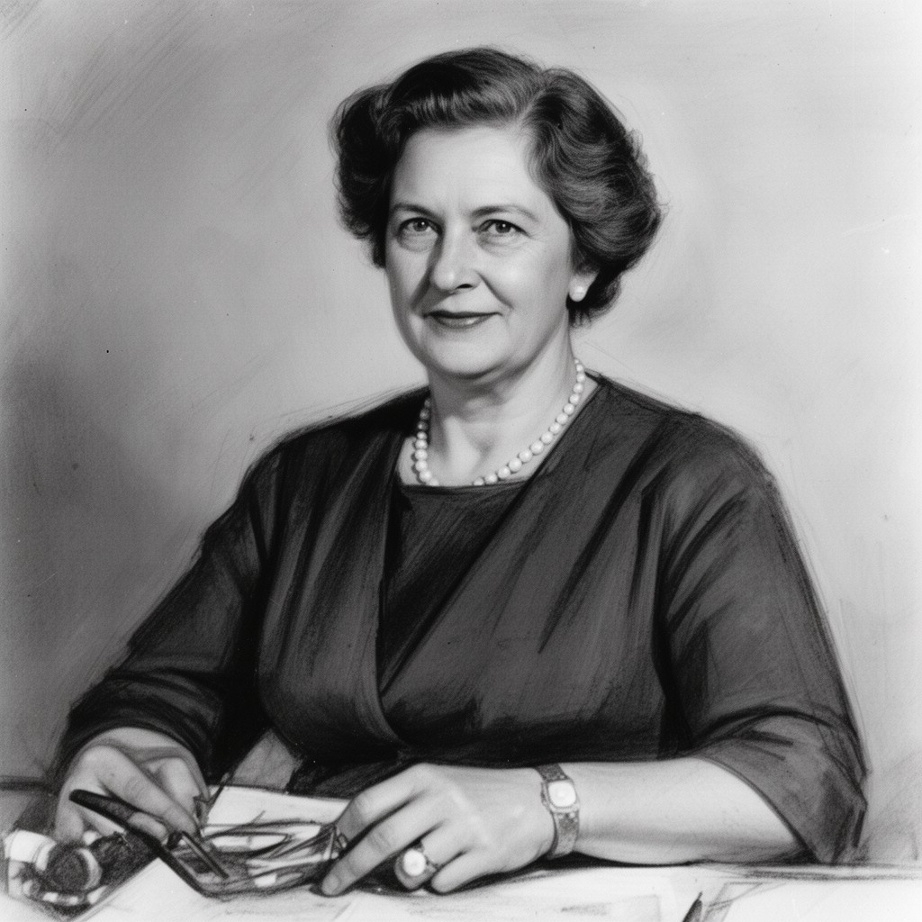 AI-generated illustration of Laura Z. Hobson