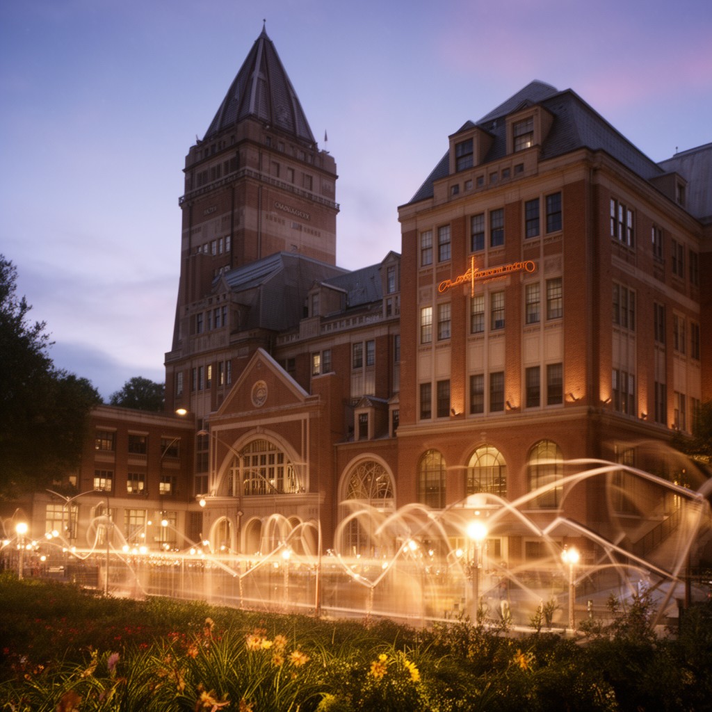 AI-generated illustration of Grady College of Journalism and Mass Communication