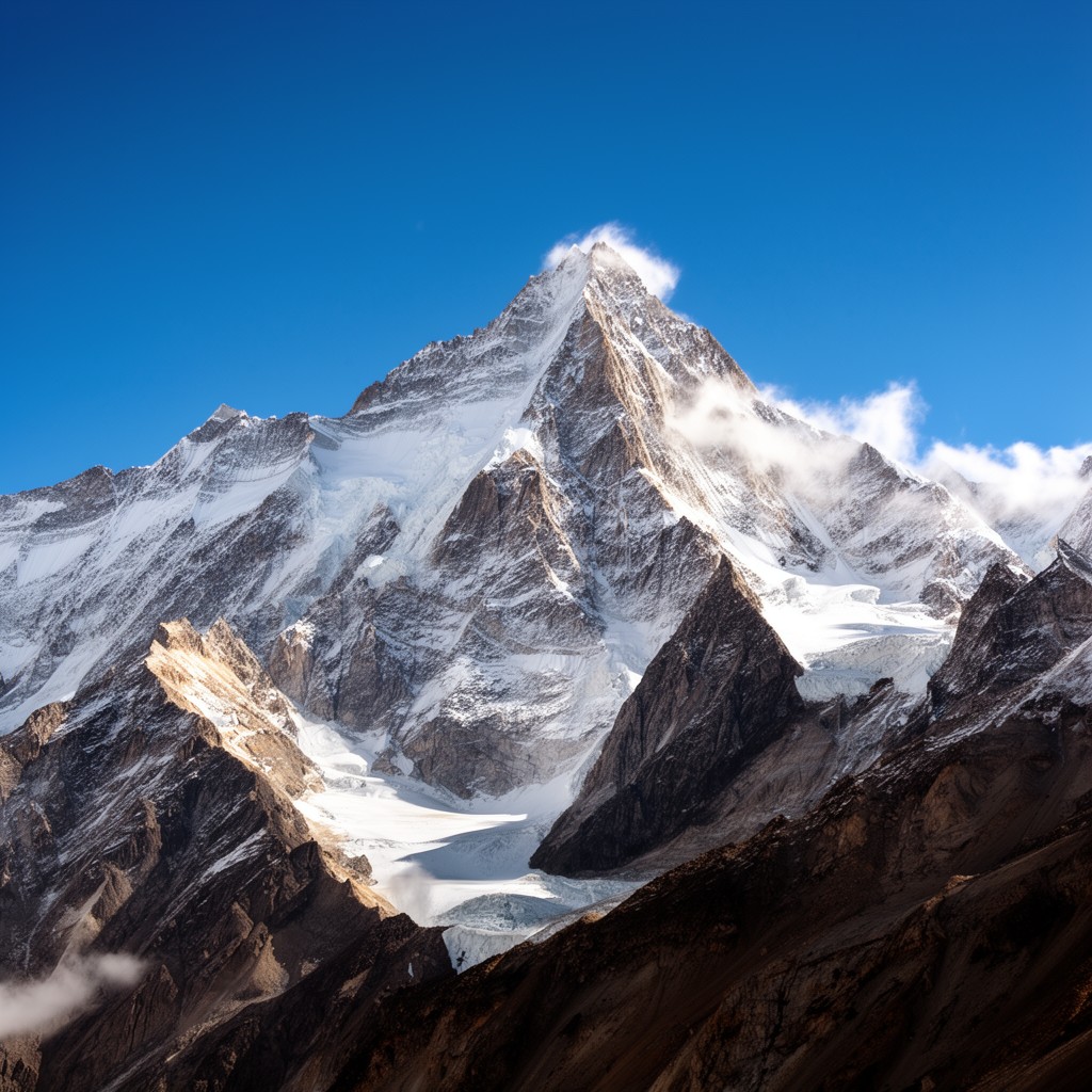 AI-generated illustration of Gasherbrum IV