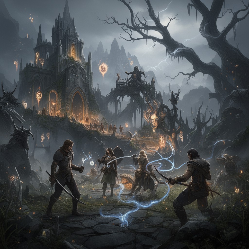 AI-generated illustration of ZeniMax Online Studios