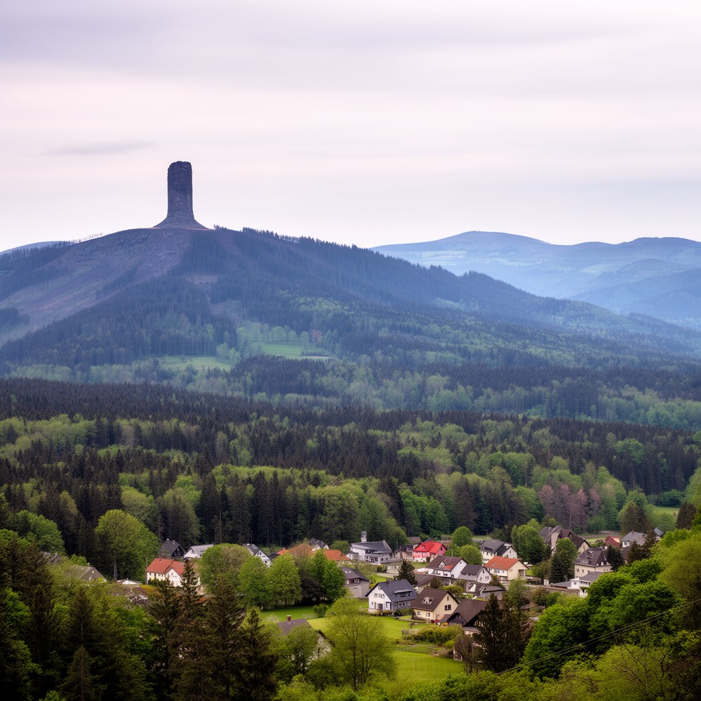 AI-generated illustration of Eifel Mountains