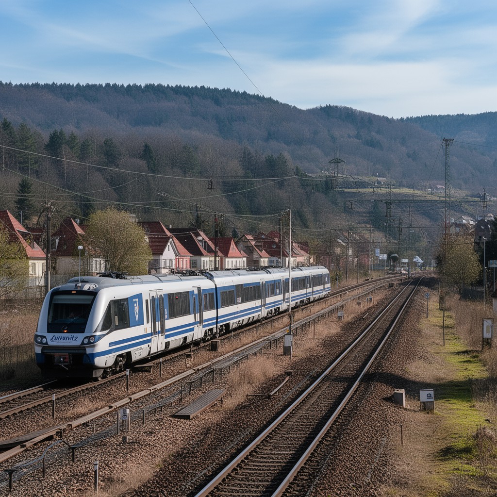 AI-generated illustration of Chemnitz–Zwickau railway