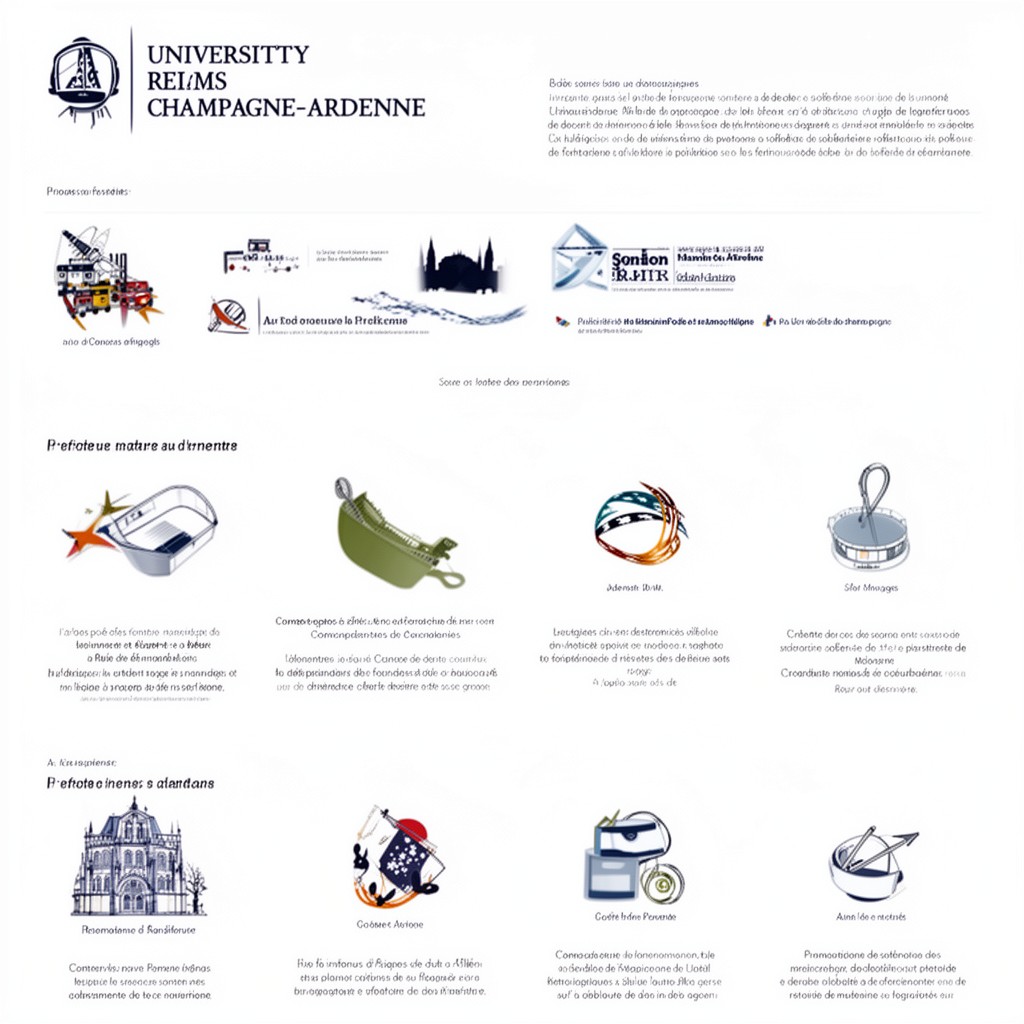 AI-generated illustration of University of Reims Champagne-Ardenne