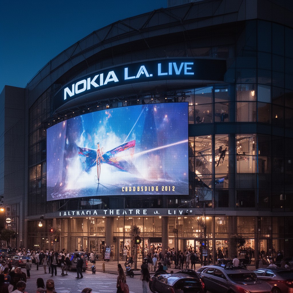 AI-generated illustration of Nokia Theatre L.A. Live