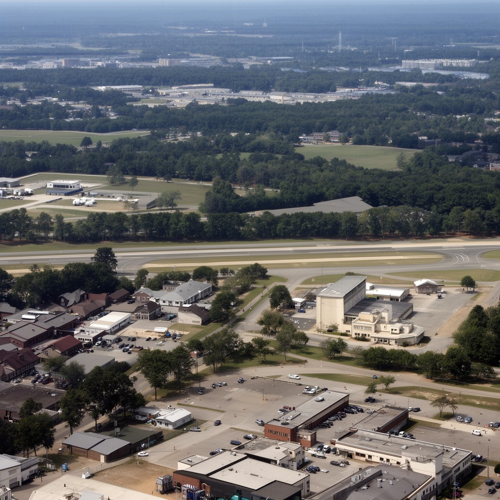 AI-generated illustration of Pope Army Airfield