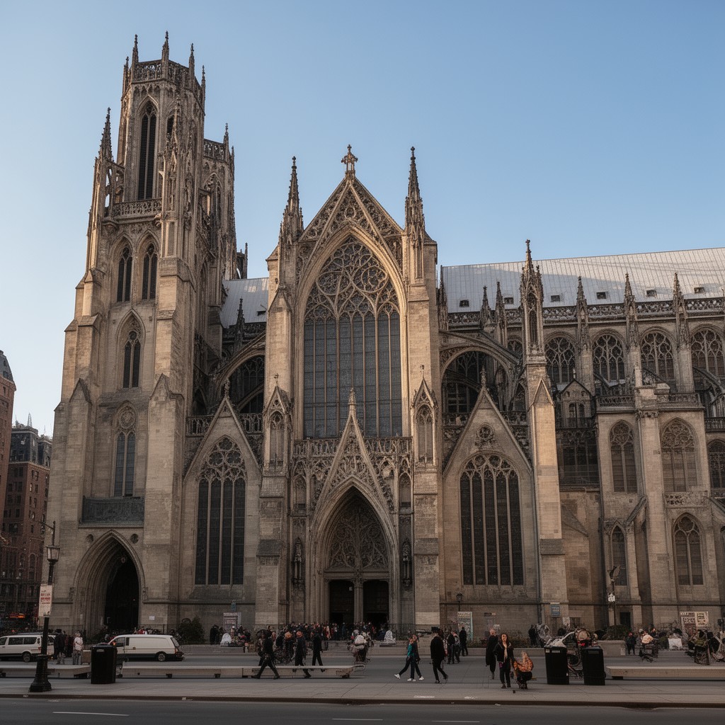 AI-generated illustration of Cathedral of Saint John the Divine