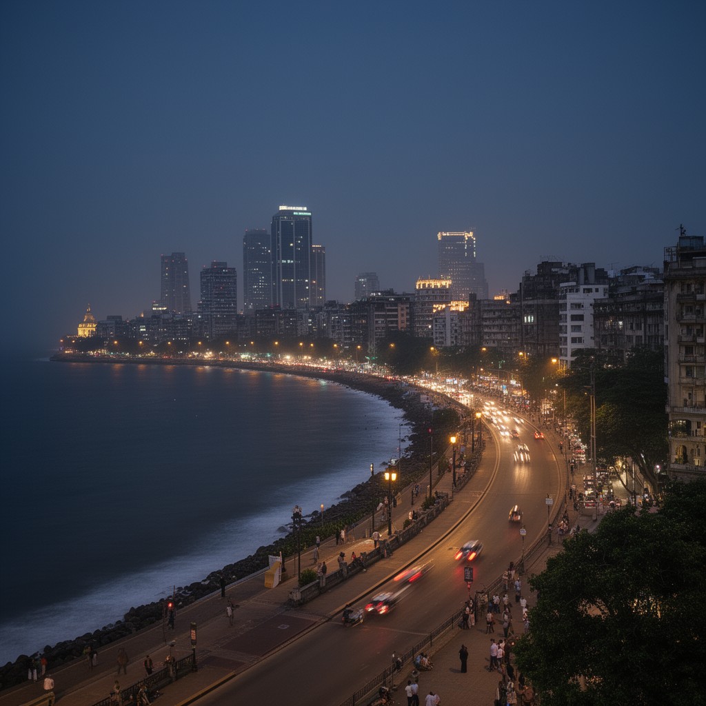 AI-generated illustration of Marine Drive
