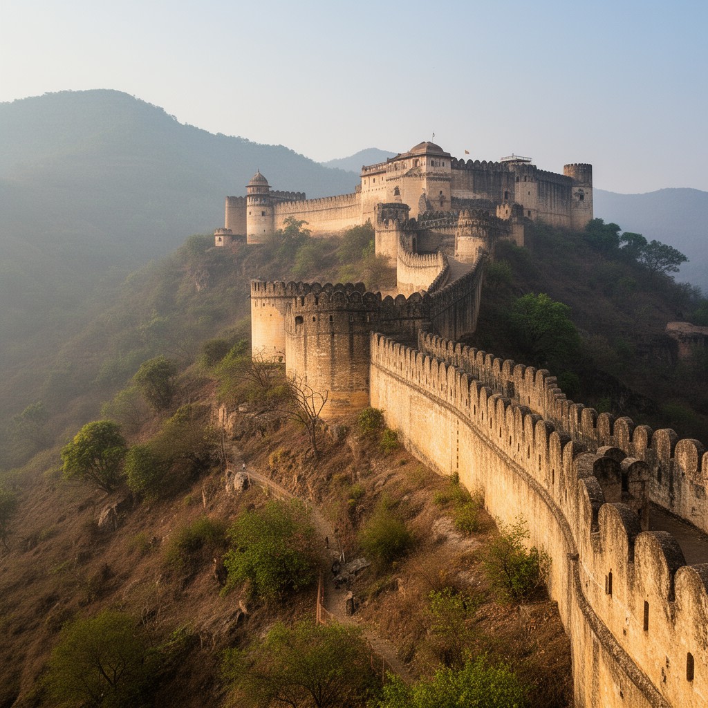 AI-generated illustration of Kumbhalgarh Fort
