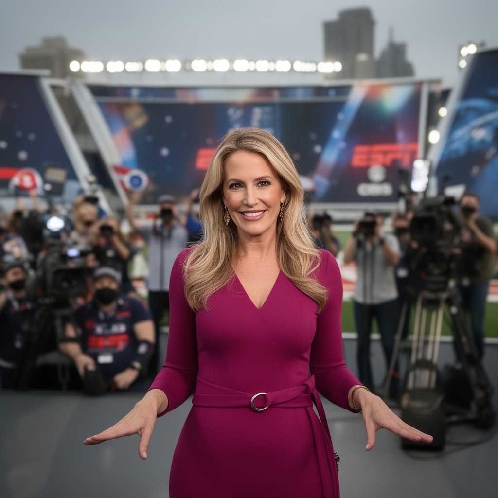 AI-generated illustration of Bonnie Bernstein