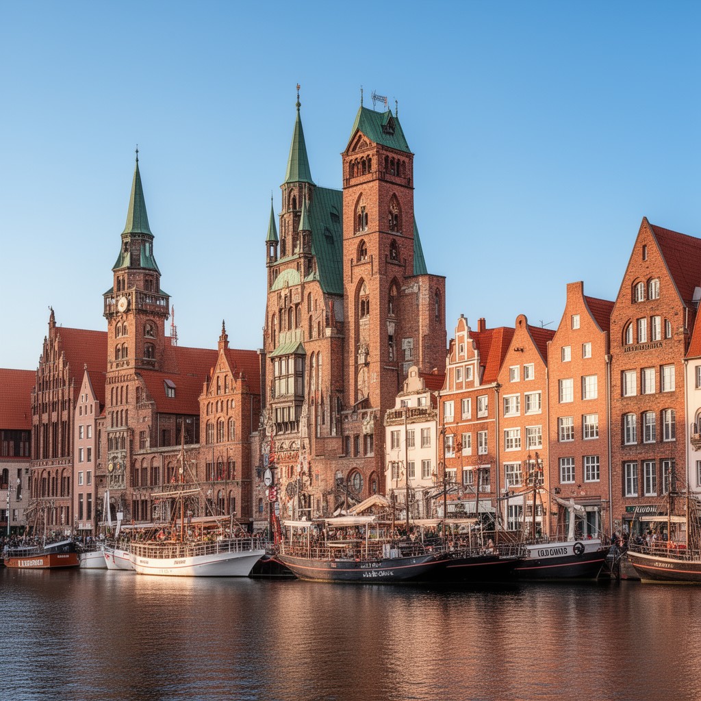 AI-generated illustration of Lübeck