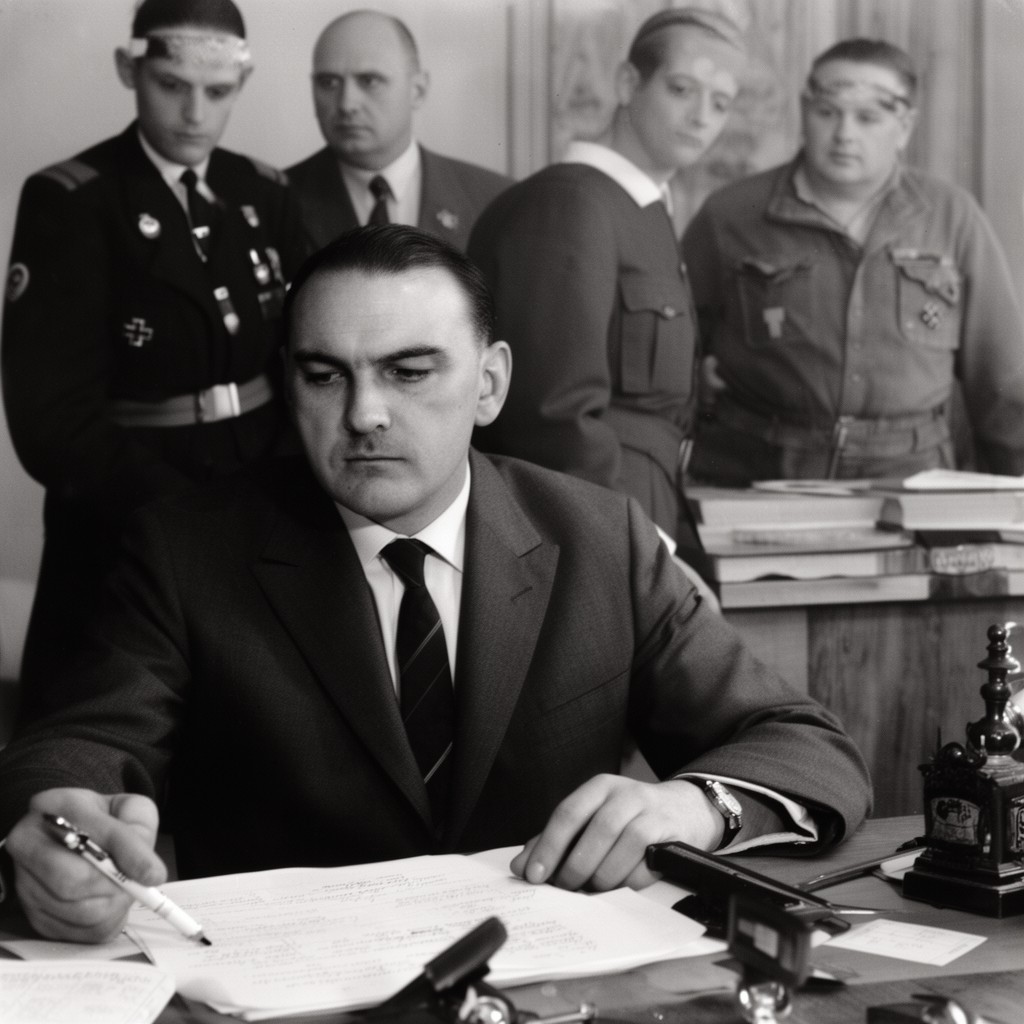 AI-generated illustration of Martin Bormann