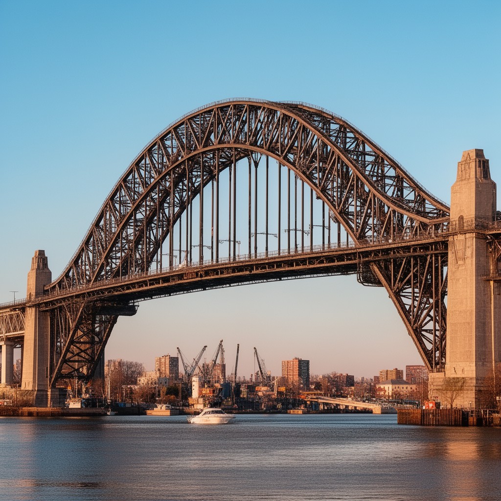 AI-generated illustration of Bayonne Bridge