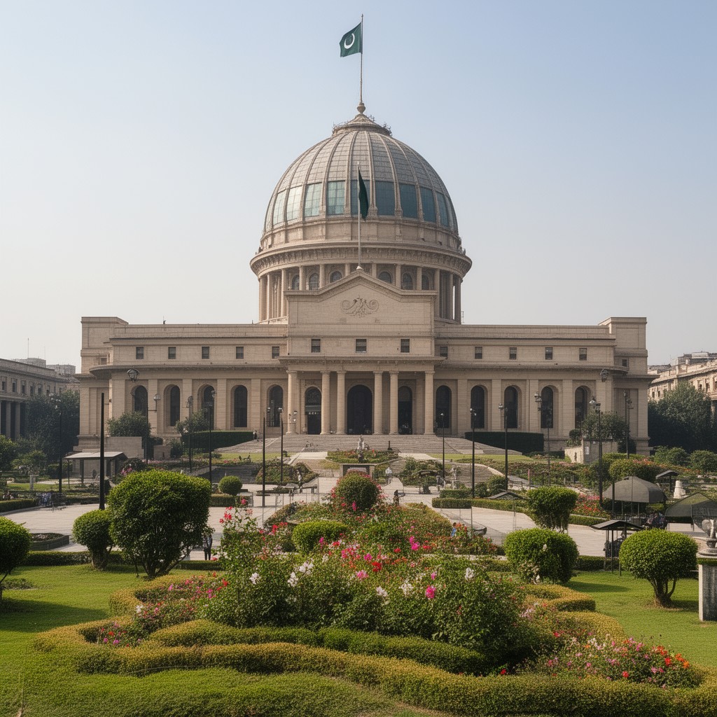 AI-generated illustration of Parliament of Pakistan