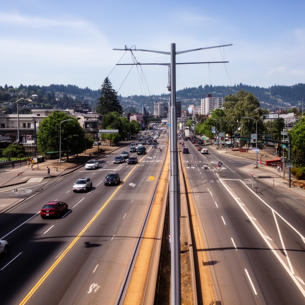 AI-generated illustration of Interstate Avenue