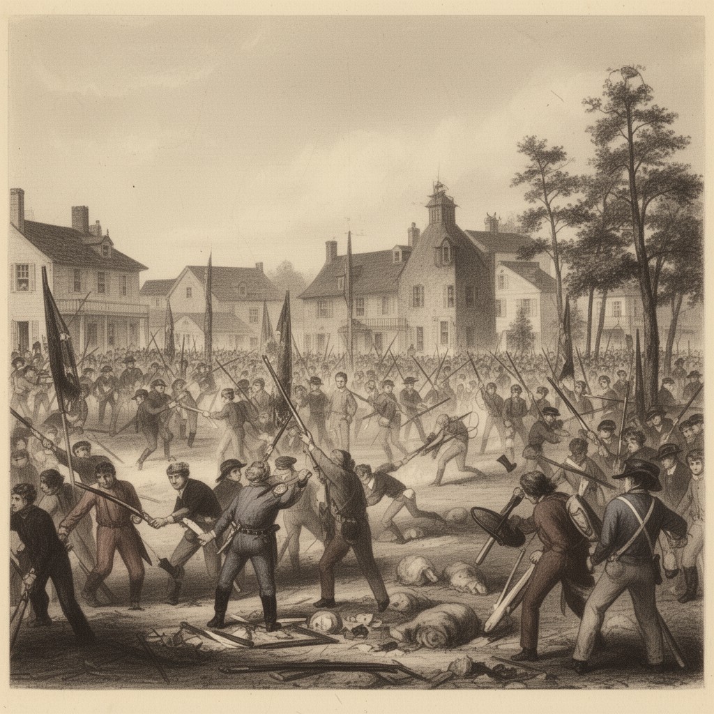 AI-generated illustration of Battle of Bennington